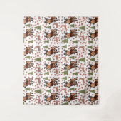 Reindeer cute floral mug wandkleed (Voorkant)