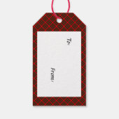 Reindeer Dachshund-kerstcadeautje Label op Pset Cadeaulabel (Achterkant)