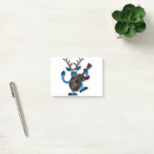 Reindeer Dancing Guitar Instrument Christmas Noel. Post-it® Notes (Kantoor)