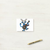 Reindeer Dancing Guitar Instrument Christmas Noel. Post-it® Notes (Op bureau)