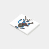 Reindeer Dancing Guitar Instrument Christmas Noel. Post-it® Notes (Schuin)