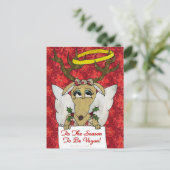 Reindeer dit is het seizoen van de Vegan Gifts App Briefkaart (Staand voorkant)