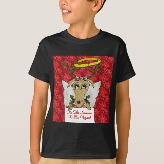 Reindeer dit is het seizoen van de Vegan Gifts App T-shirt (Voorkant)
