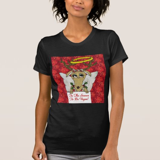Reindeer dit is het seizoen van de Vegan Gifts App T-shirt (Voorkant)