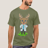 Reindeer Doctor Stethoscope T-shirt (Voorkant)