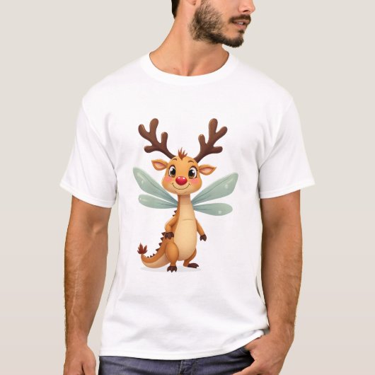 Reindeer Dragonfly T-shirt (Voorkant)