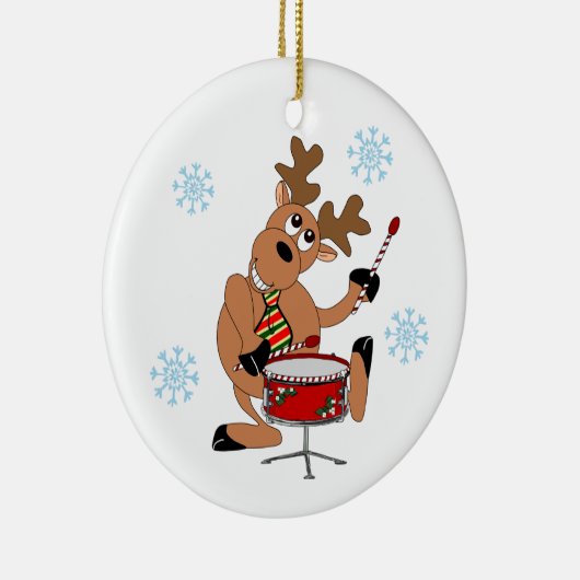 Reindeer Drummer Ornament (Rechts)