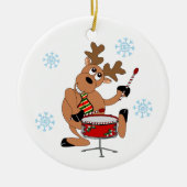 Reindeer Drummer Ornament (Voorkant)