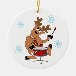 Reindeer Drummer Ornament
