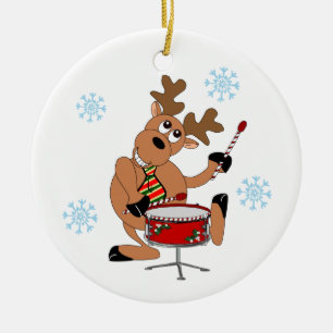 Reindeer Drummer Ornament