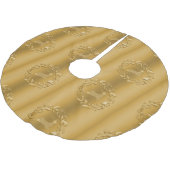 Reindeer en Wreaten Gold Kerstmis Kerstboom Rok (Gekanteld)