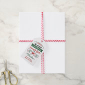Reindeer Express Overnight Delivery Cadeaulabel (Met Touw)