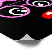 Reindeer Face Matching Family Christmas Costume Wo Poster (Hoek)