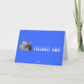 Reindeer Flat Christmas Card Feestdagen Kaart (Achterkant)