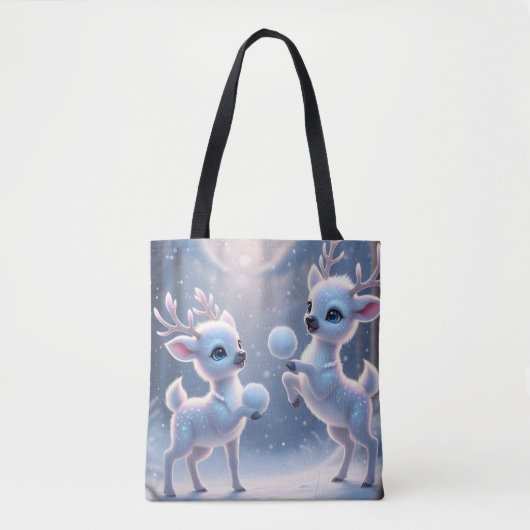 Reindeer Frosty Frolic Tote Bag (Voorkant)