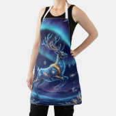 Reindeer Galaxy – Magical Christmas Night Schort (Insitu)