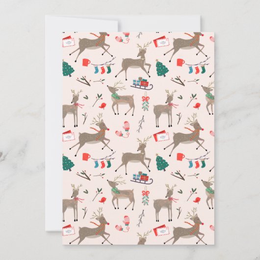Reindeer Games Holiday Photo Card (Achterkant)