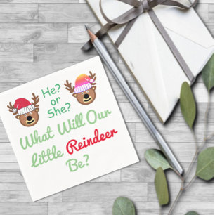 Reindeer Geslacht Reveal Servet