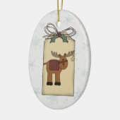 Reindeer Gift Label Ornament (Links)