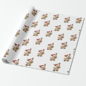 Reindeer gift wrap cadeaupapier (Uitgerold)