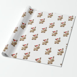 Reindeer gift wrap cadeaupapier