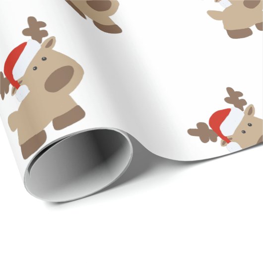 Reindeer gift wrap cadeaupapier (Rol Hoek)