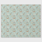 Reindeer Gift Wrapping Paper Cadeaupapier (Vlak)
