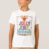 "Reindeer Glow & Holiday Flow" T-shirt (Voorkant)