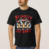 Reindeer Got Bars – Rap Christmas Design T-shirt (Voorkant)