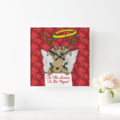 Reindeer: het seizoen van de veen-vierkant vierkante klok (Huis)