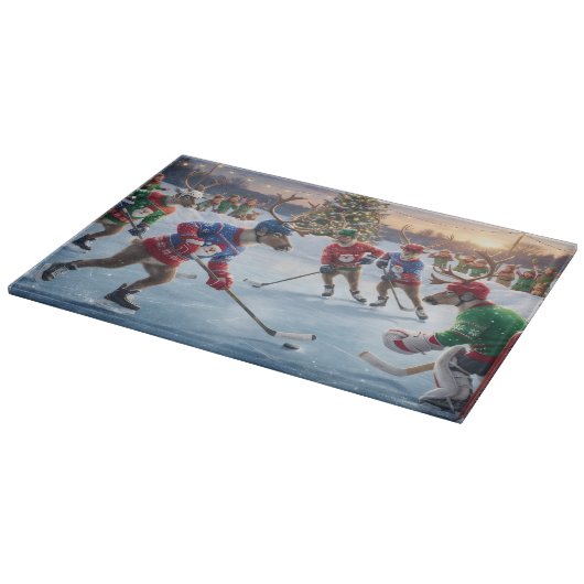Reindeer Hockey, Cutting Board Snijplank (Hoek)