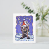Reindeer Holiday Feestdagenkaart (Staand voorkant)