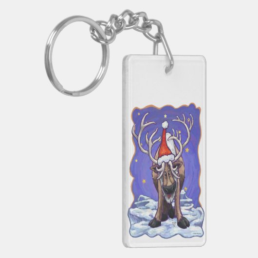 Reindeer Holiday Sleutelhanger (Voorkant Links)