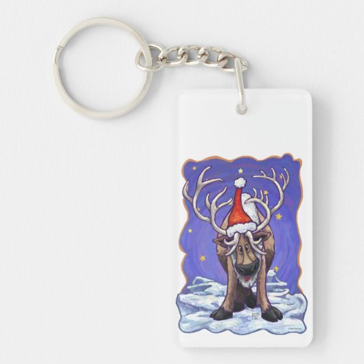 Reindeer Holiday Sleutelhanger (Voorkant)