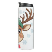 Reindeer Holiday Tumblr – Festive Boys Gift Idea" Thermosbeker (Geroteerd rechts)