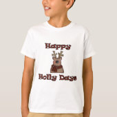 Reindeer Holly Days Tshirts en geschenken (Voorkant)