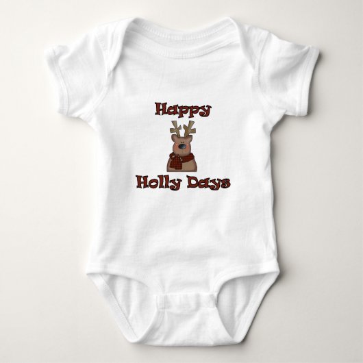 Reindeer Holly Days Tshirts en geschenken (Voorkant)