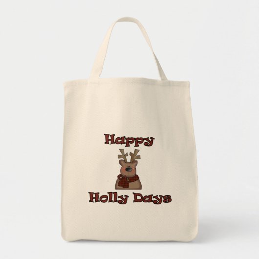 Reindeer Holly Days Tshirts en geschenken Tote Bag (Voorkant)