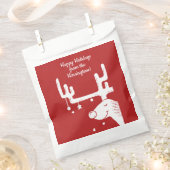 Reindeer illustratie aangepaste tekst gunt tassen bedankzakje (Geknipt)