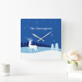 Reindeer Illustratie aangepaste wandklok (Huis)