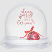 Reindeer in the winter sneeuwbol (Achterkant)