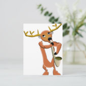 Reindeer Jazz Briefkaart (Staand voorkant)