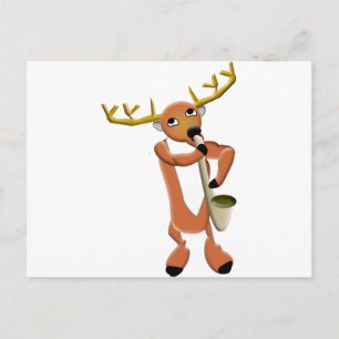 Reindeer Jazz Briefkaart