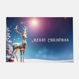Reindeer Jewels Christmas Holiday Doormat Deurmat