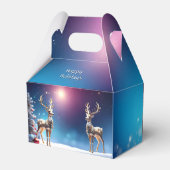 Reindeer Jewels Christmas Holiday Gift Box Bedankdoosjes (Achterkant)