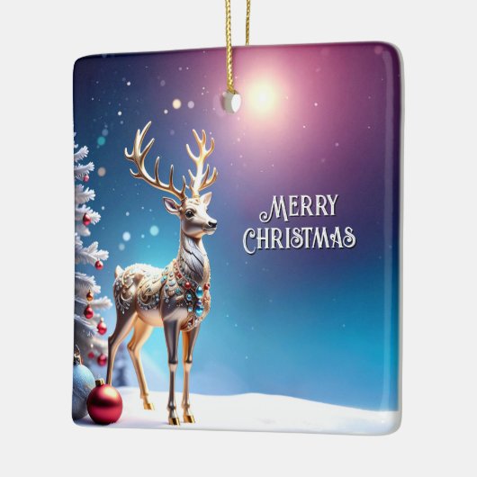 Reindeer Jewels Christmas Holiday Ornament (Links)