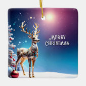Reindeer Jewels Christmas Holiday Ornament (Voorkant)