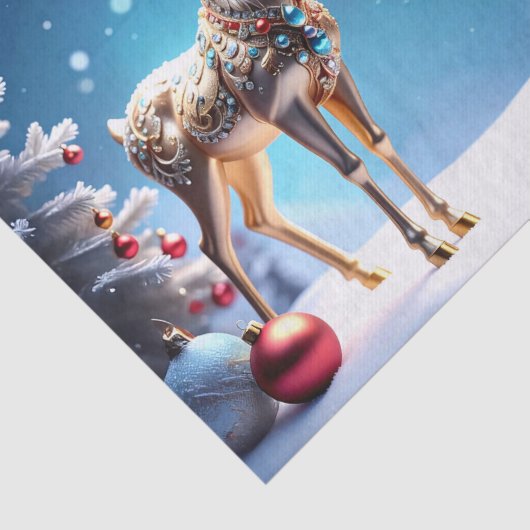 Reindeer Jewels Christmas Holiday Tissue Paper Tissuepapier (Detail)