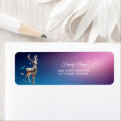 Reindeer Jewels Christmas Return Address Label (Insitu)