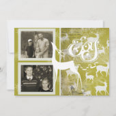 Reindeer Joy Holiday Fotokaart Feestdagenkaart (Voorkant)